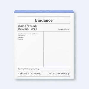 🆕NWT Biodance Hydro Cera-Nol Real Deep Facial Sheet Mask Set
